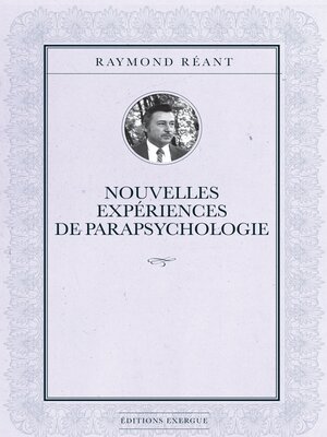 cover image of Nouvelles expériences de parapsychologie